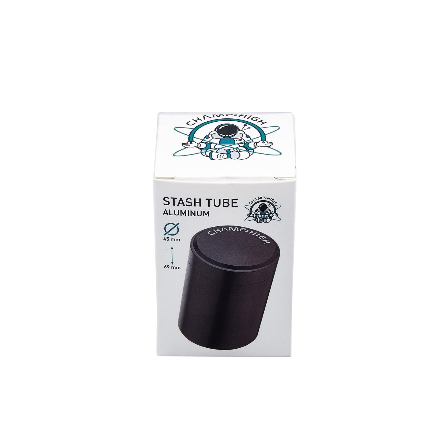 Champ High Alu Stash Tube Schwarz 45 x 69 mm