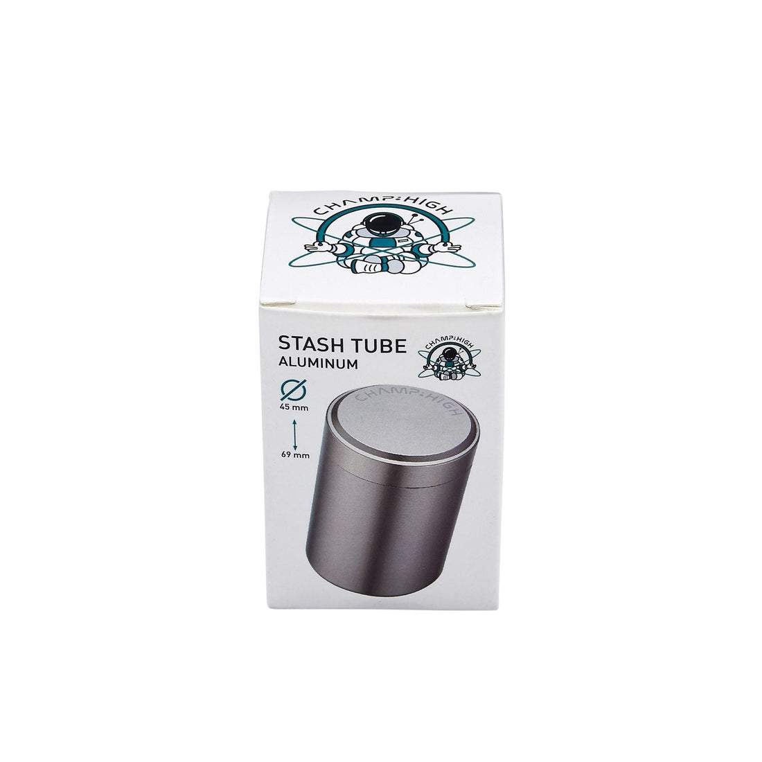 Champ High Alu Stash Tube Silber 45 x 69 mm