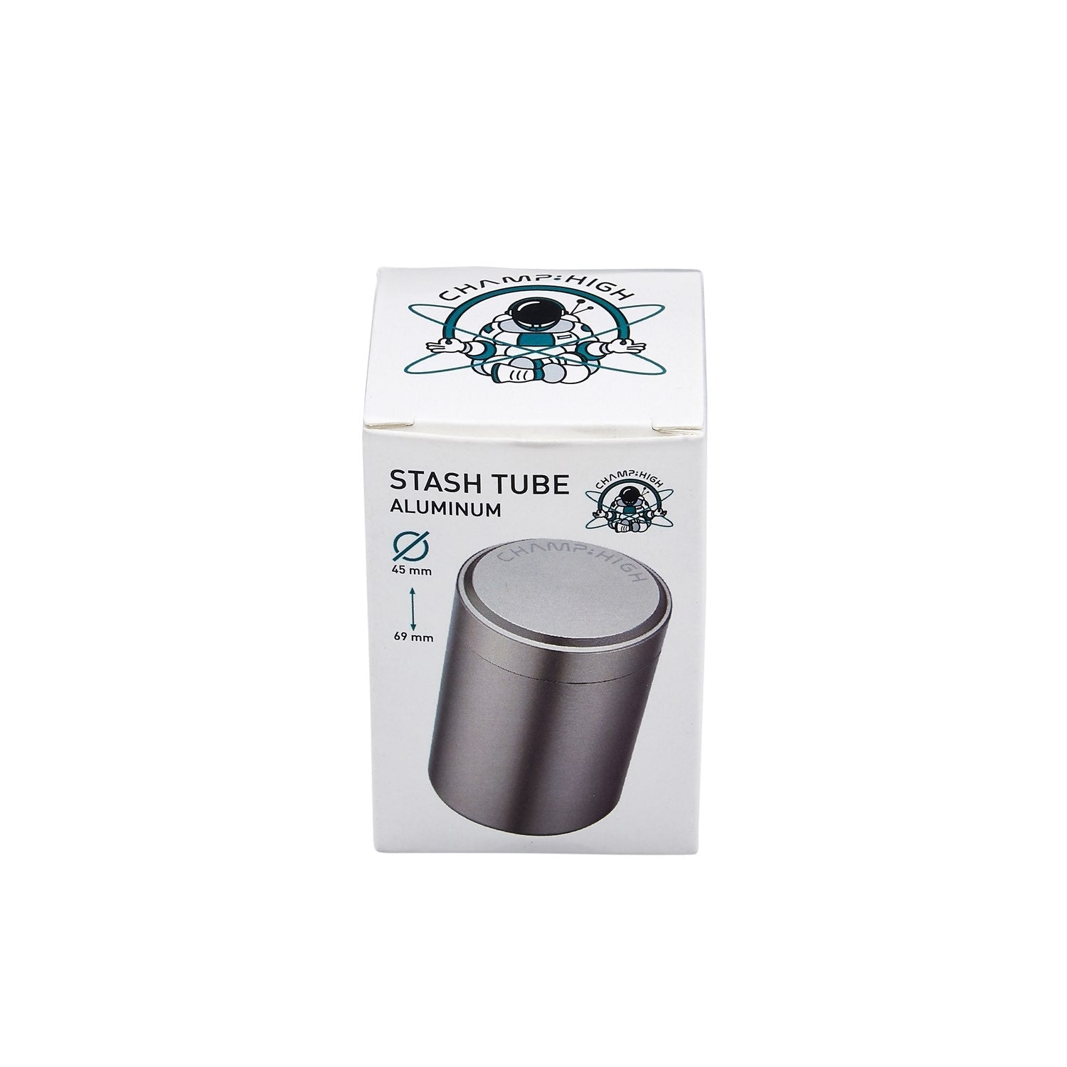 Champ High Alu Stash Tube Silber 45 x 69 mm
