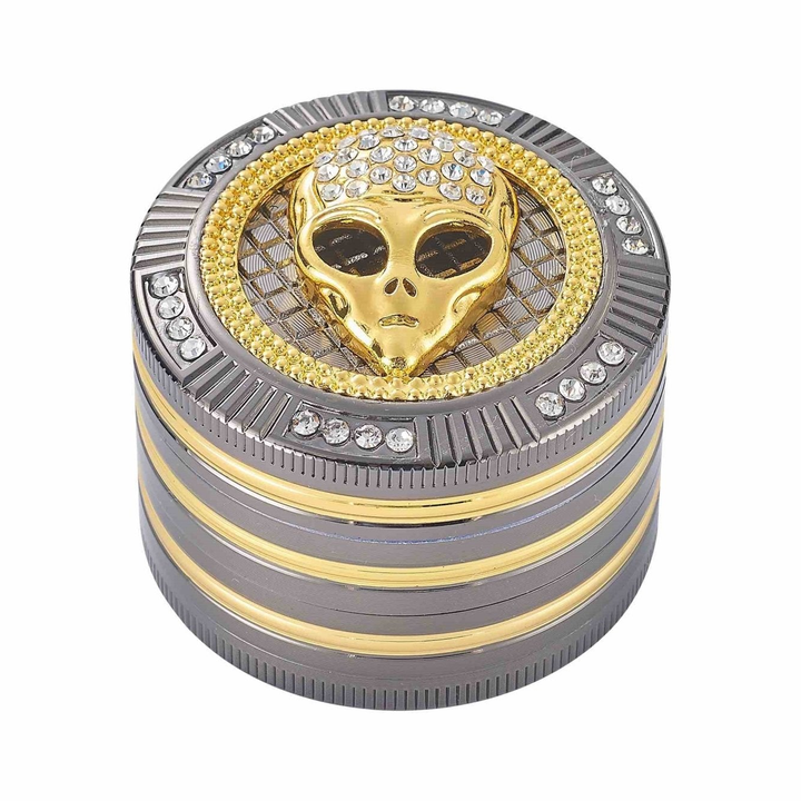 Grinder Bling Bling Alien - 50mm - 4 Layers kaufen bei rauchwerk.ch