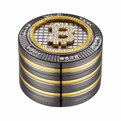 Grinder Bling Bling Bitcoin - 50mm - 4 Layers kaufen bei rauchwerk.ch