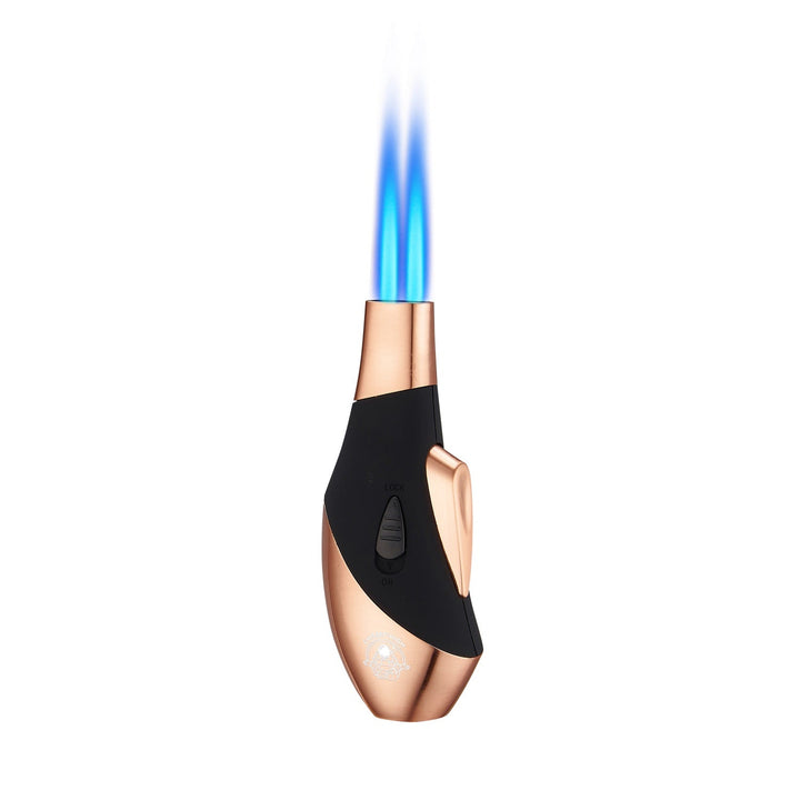 Bronzenes Champ High Booster Feuerzeug mit 2 Flammen