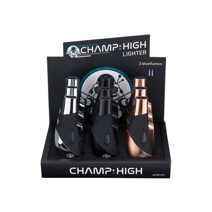 Display mit 9 Champ High Booster Feuerzeugen