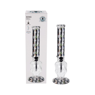 Champ High Glas Bong Skull 41 cm mit 40 mm Mundstück