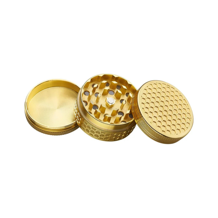 Offener Champ High Grinder mit Pollensieb und Auffangfach
