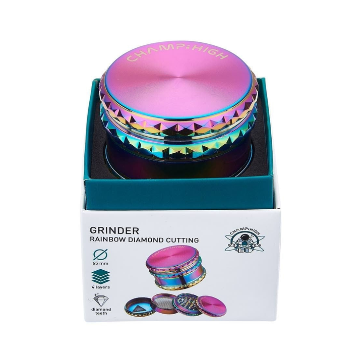 Grinder Big Rainbow - 65mm - 4 Layers kaufen bei rauchwerk.ch