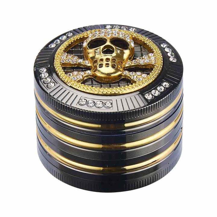 Grinder Bling Bling Skull - 50mm - 4 Layers kaufen bei rauchwerk.ch