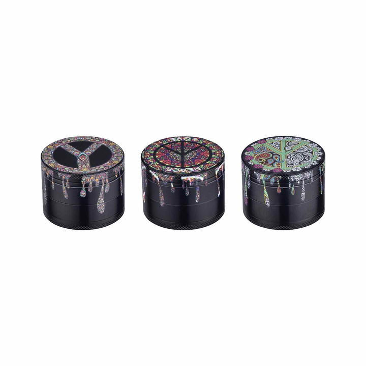 Grinder Dripping Peace&Love Paint - 50mm - 4 Layers kaufen bei rauchwerk.ch