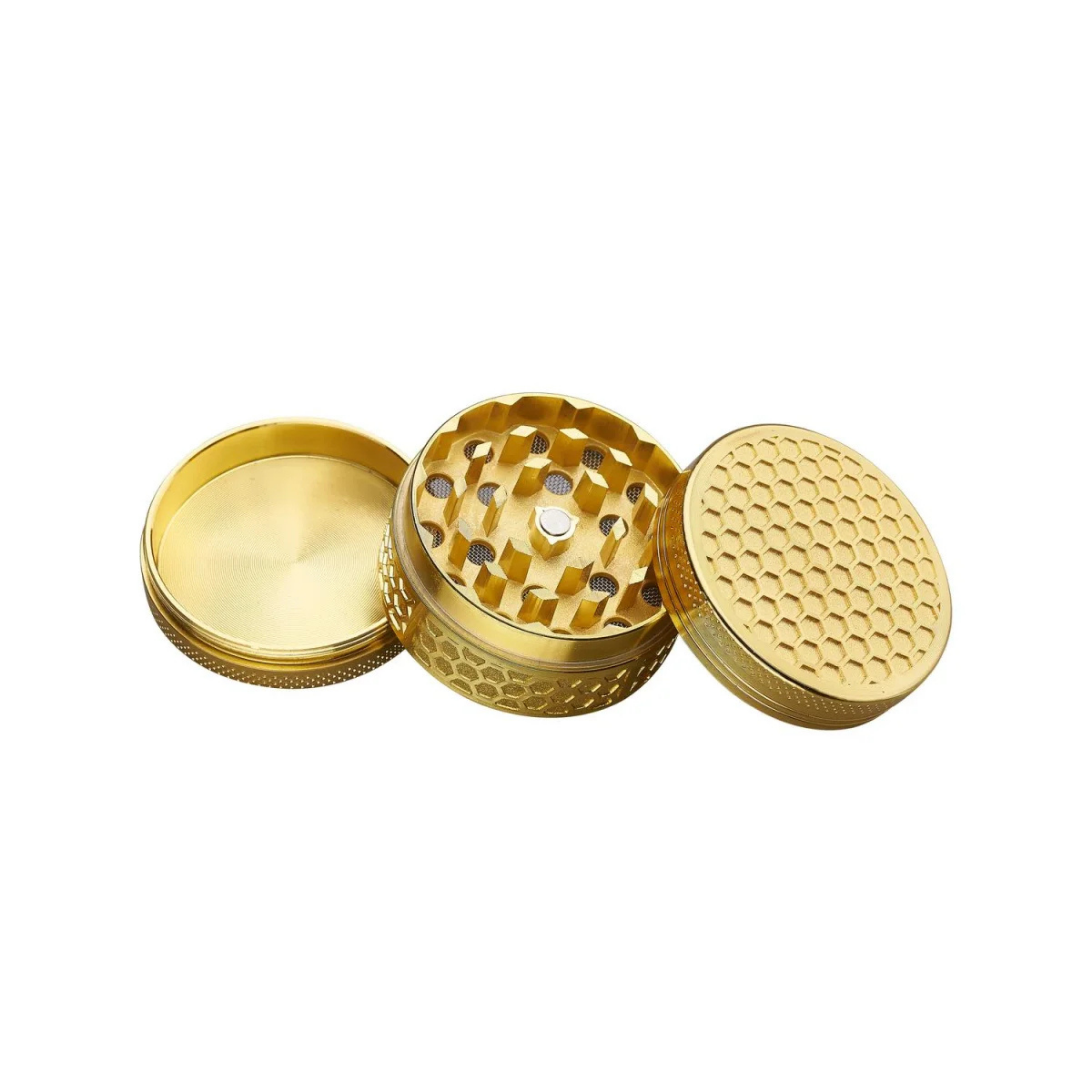 Offener Champ High Grinder mit Pollensieb und Auffangfach