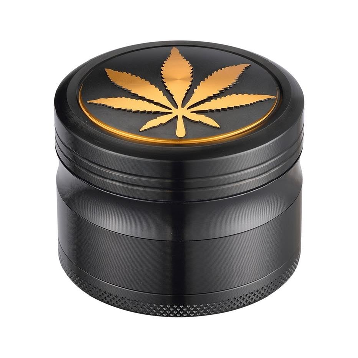 Grinder Golden Leaf - 63mm - 4 Layers kaufen bei rauchwerk.ch