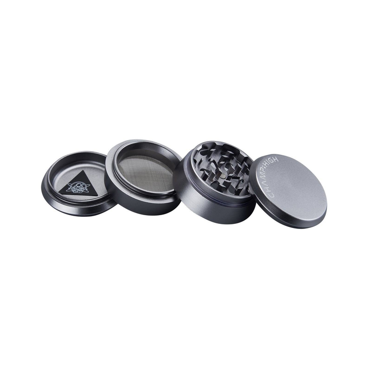 Grinder Matt Silver - 60mm - 4 Layers kaufen bei rauchwerk.ch