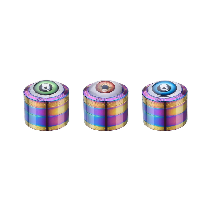 Grinder Red Eyes Rainbow - 50mm - 4 Layers kaufen bei rauchwerk.ch