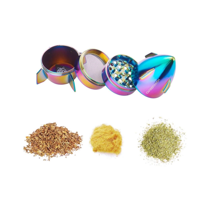 Grinder Spaceship - Rainbow - 50mm - 4 Layers kaufen bei rauchwerk.ch