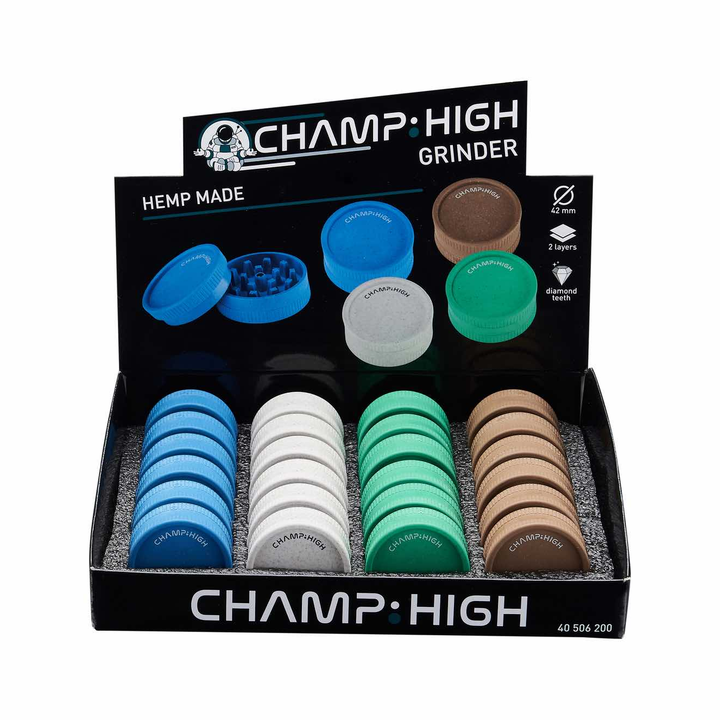 Hemp Plastic Grinder - 42mm - 2 Layers kaufen bei rauchwerk.ch
