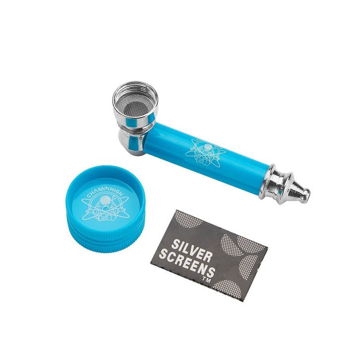 Champ High Metal Pipe & Mini Grinder Set – Display, 12 Stück – Ansicht 3