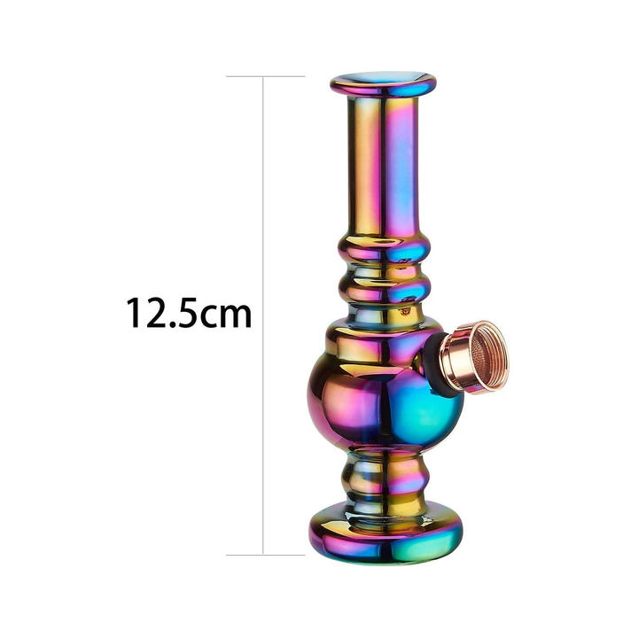 Detailansicht der Champ High Mini Glas Bong im Rainbow-Design