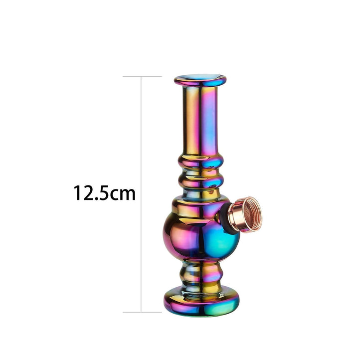 Detailansicht der Champ High Mini Glas Bong im Rainbow-Design
