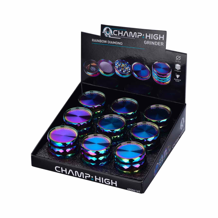 Grinder Rainbow Diamond - 42mm - 4 Layers kaufen bei rauchwerk.ch