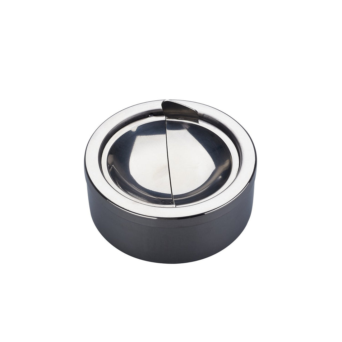 Champ Metall Kippaschenbecher 12 cm, polierter Look