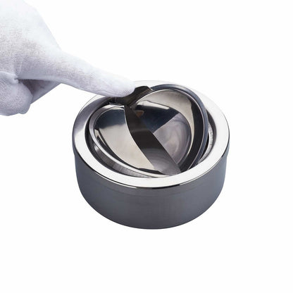 Draufsicht Champ Metall Kippaschenbecher 12 cm