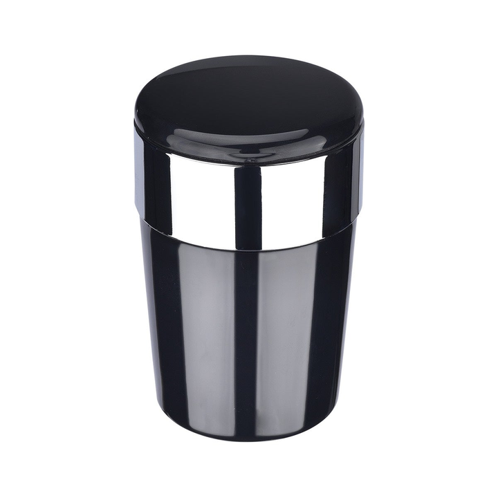 Champ Autoaschenbecher mit LED-Beleuchtung in Schwarz, Metallic