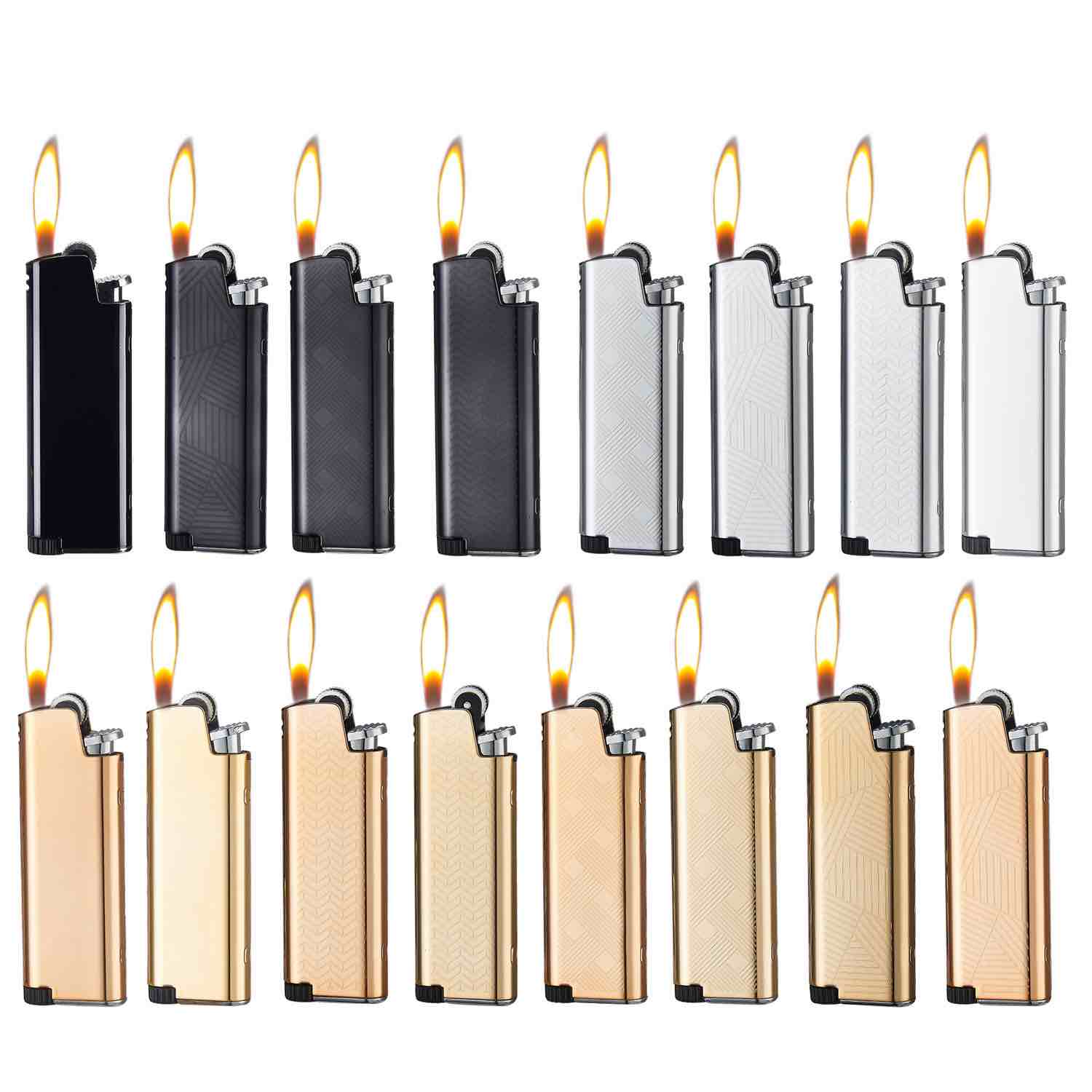 Detailansicht des Champ Metallic Case Feuerzeugs Classic