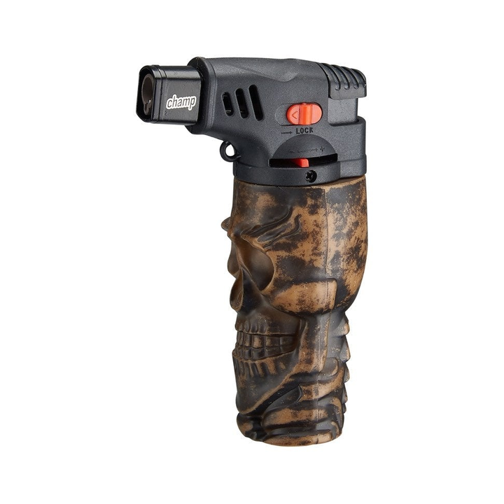 Champ Skull Feuerzeug Jetflame Blue in Farbvariante 2