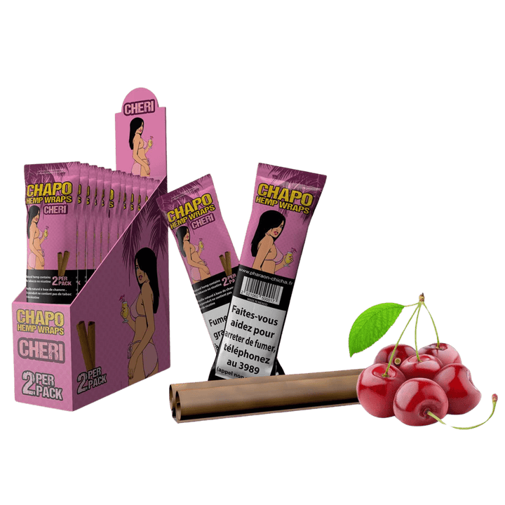 Chapo Hemp Wraps Cheri Cherry im 2er-Pack