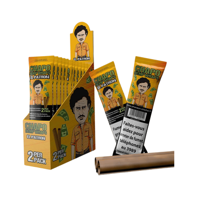 Chapo Hemp Wraps El Patron Orange Peach im 2er-Pack