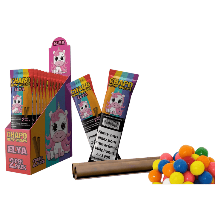 Chapo Hemp Wraps Elya Bubble Gum im 2er-Pack