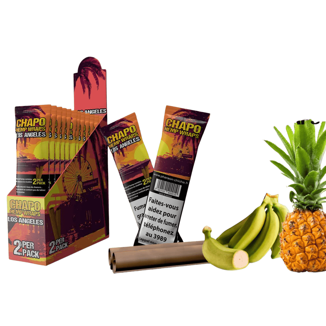 Chapo - Hemp Wraps - Los Angeles - 2 Stück kaufen bei rauchwerk.ch