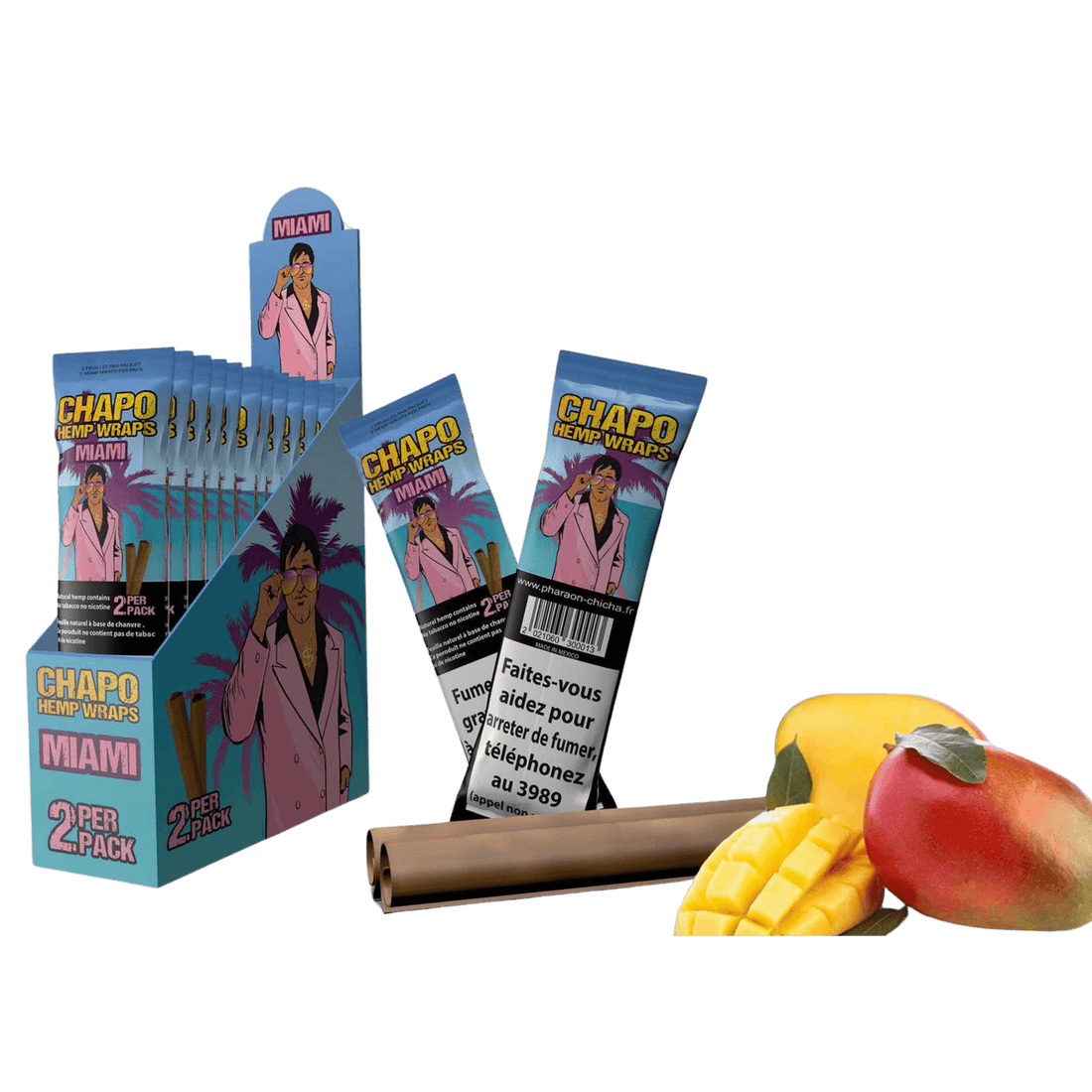 Chapo - Hemp Wraps - Miami - 2 Stück kaufen bei rauchwerk.ch