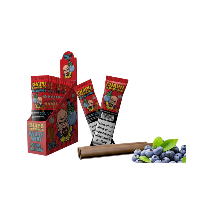 Chapo Hemp Wraps Waltr Whit Blueberry im 2er-Pack