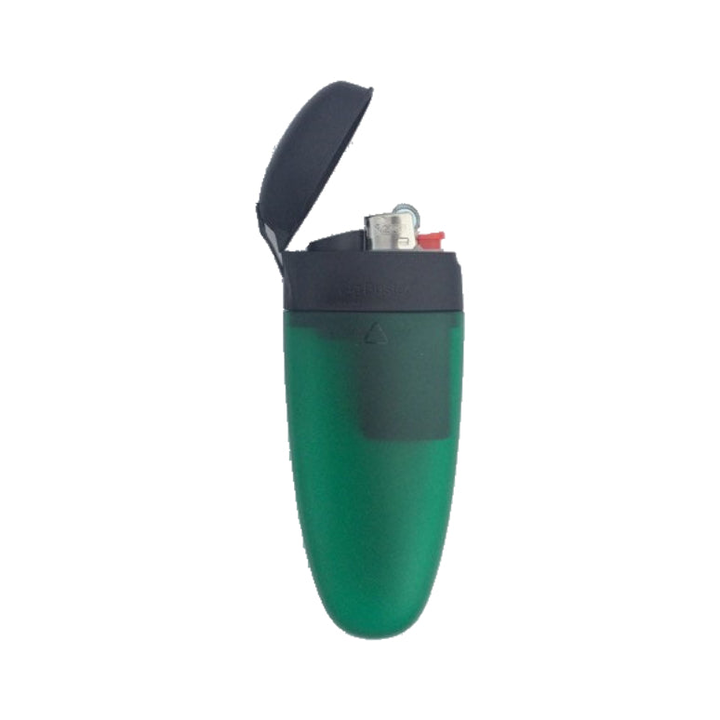 Cig Buster Taschenaschenbecher mit Feuerzeug in Grün