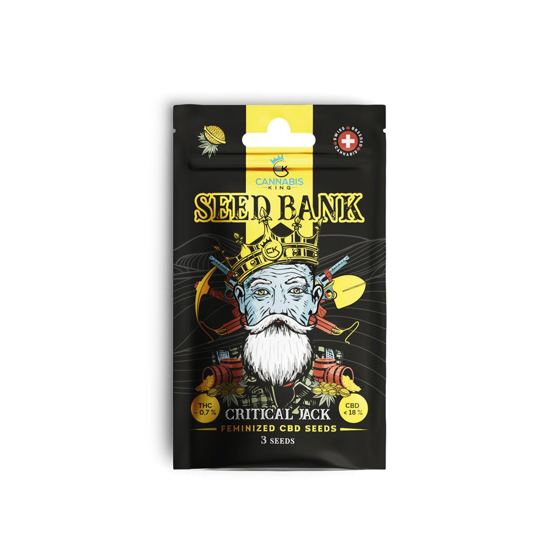 CK Seed Bank Critical Jack CBD Samen 3 Stück