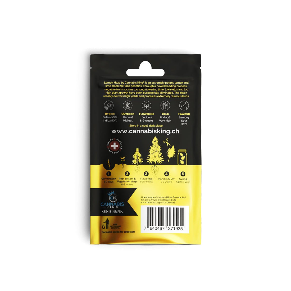 CK Seed Bank Premium Genetic - Lemon Haze - feminisierte CBD Samen - 3 Stück kaufen bei rauchwerk.ch