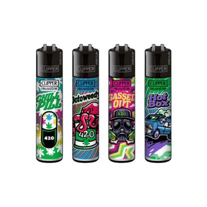 Clipper 420 Mix Feuerzeug mit vier Motiven