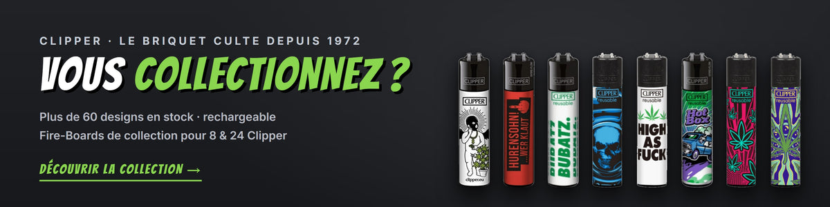Clipper : briquets rechargeables cultes – collection chez Rauchwerk.ch