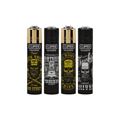 Clipper Driving Skulls Feuerzeug im 4er Set