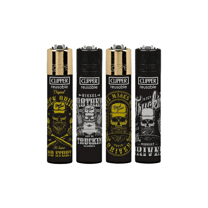 Clipper Driving Skulls Feuerzeug im 4er Set
