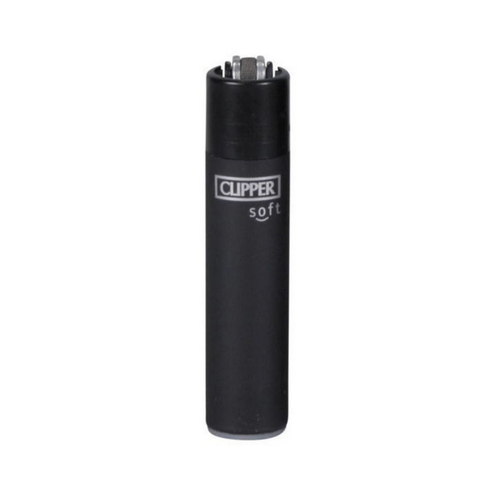 Clipper Soft Black Feuerzeug in Schwarz als Einzelstück