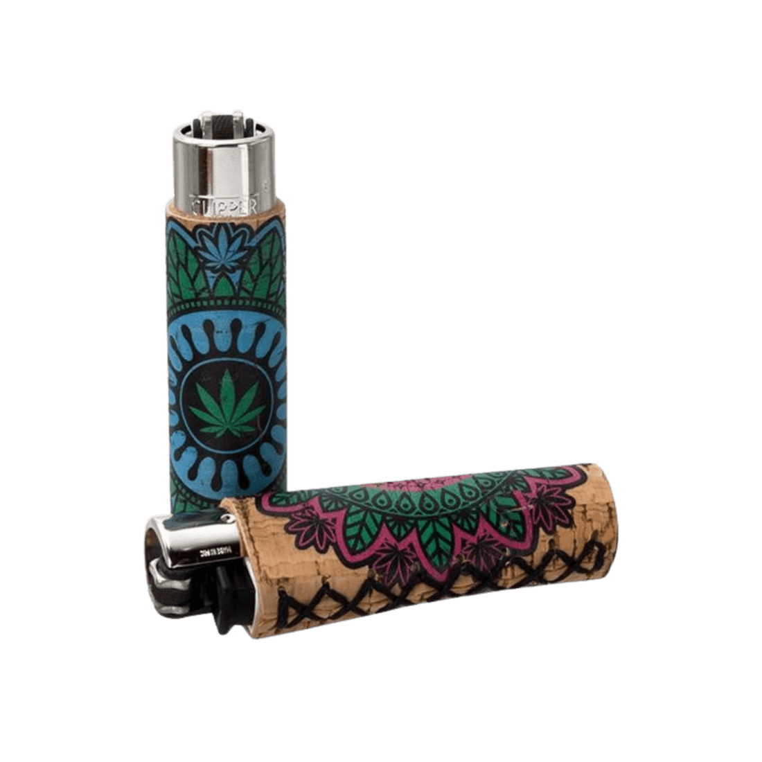 Clipper - Kork Cover - Mandala Hemp Leaves - Display - 30 Stück kaufen bei rauchwerk.ch