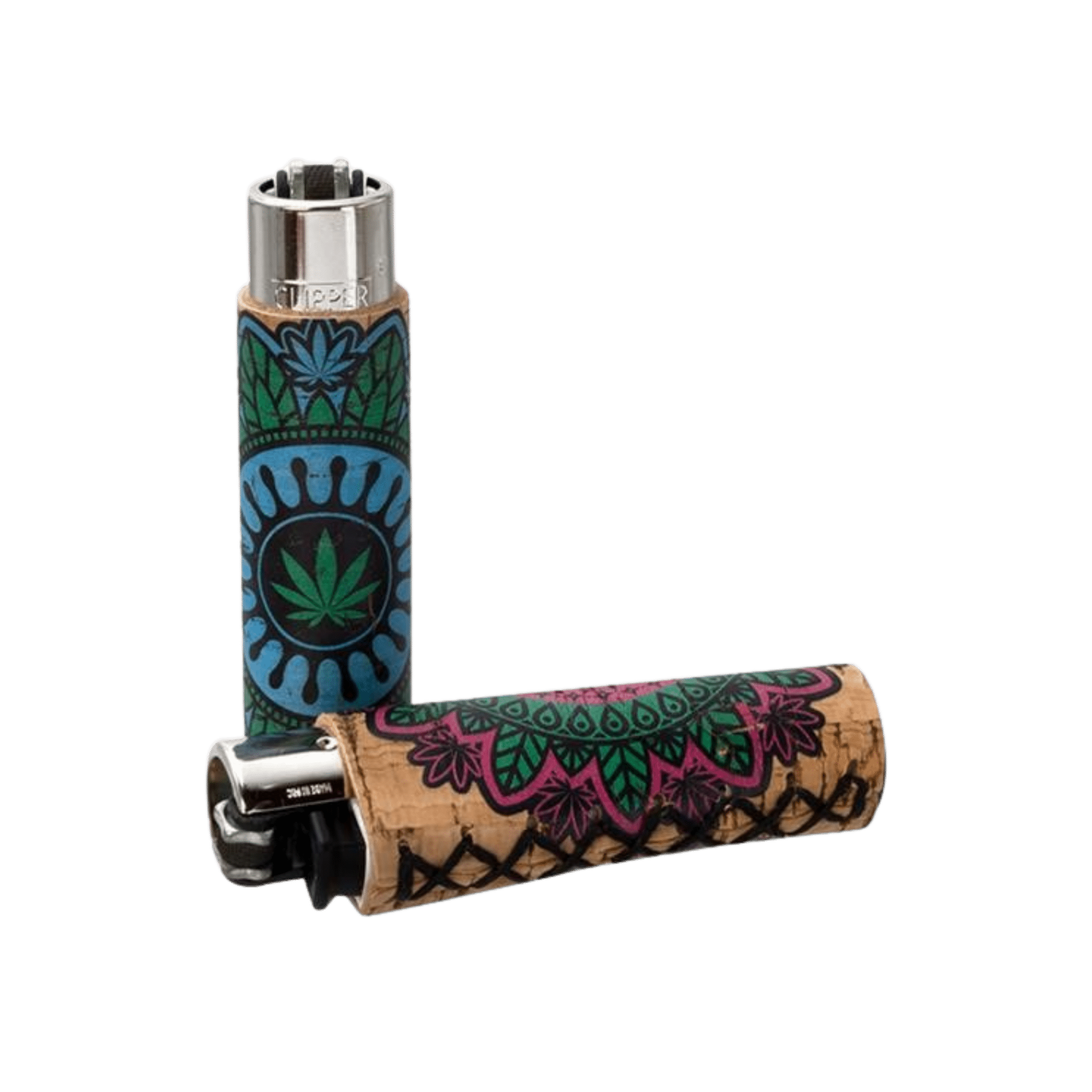Clipper Kork Cover Mandala Hemp Leaves 30er Display