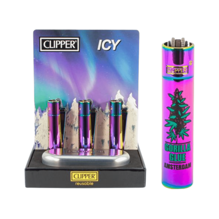 Clipper Metal Icy Amsterdam Gorilla Glue Metall Feuerzeug