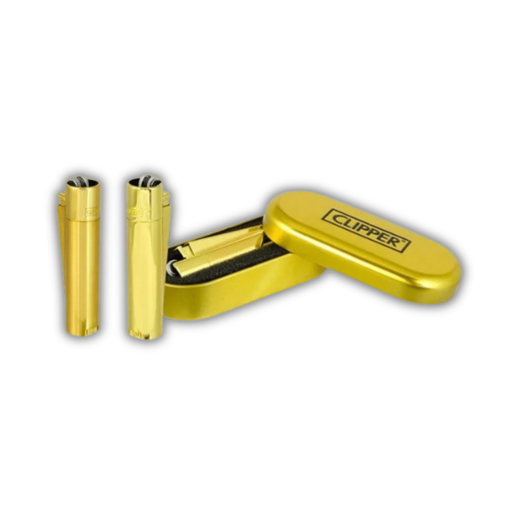 Clipper Metal Gold Metall Feuerzeug in edler Goldoptik