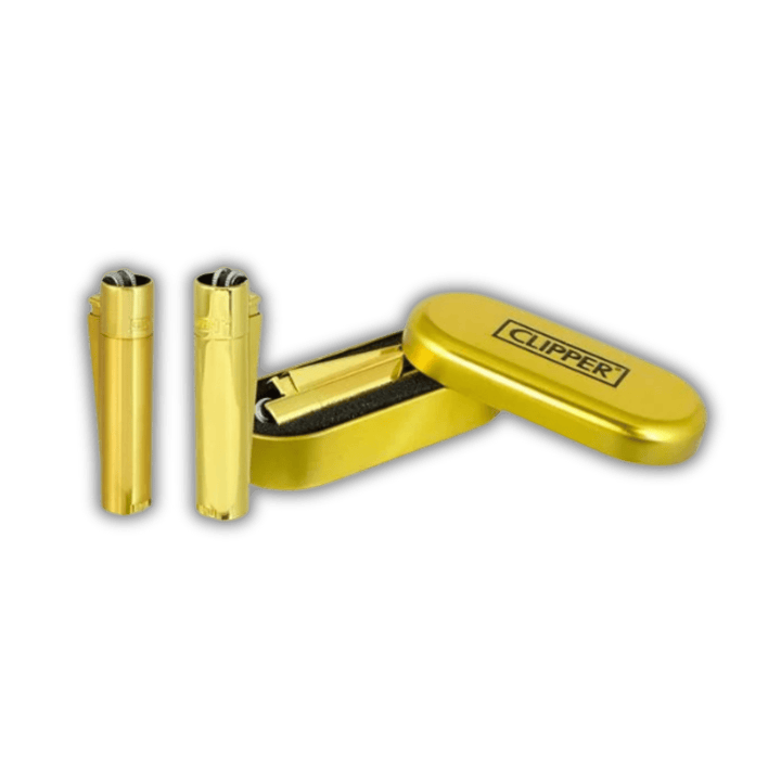 Clipper Metal Gold Metall Feuerzeug in edler Goldoptik