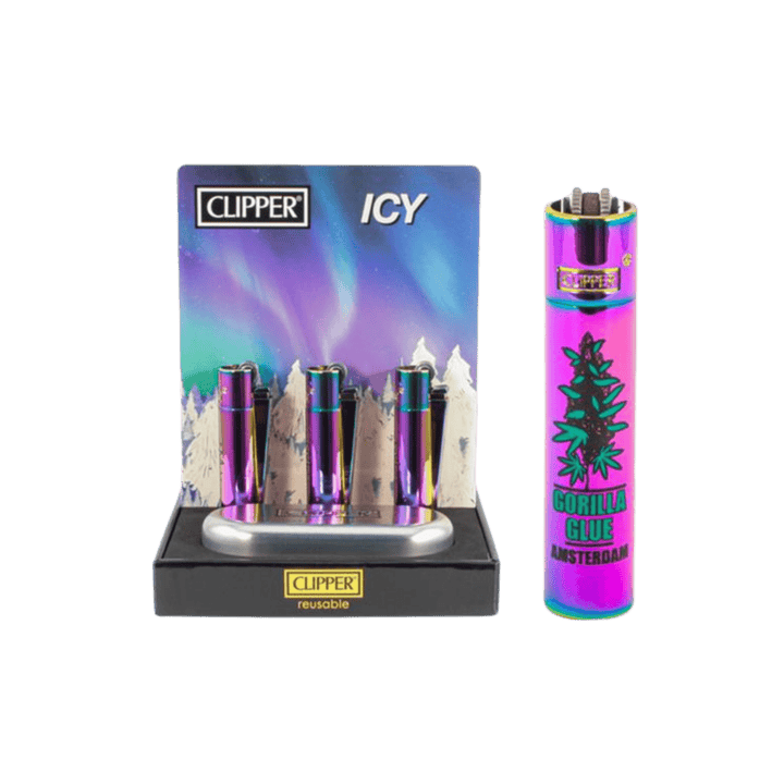 Clipper Metal Icy Amsterdam Gorilla Glue Metall Feuerzeug