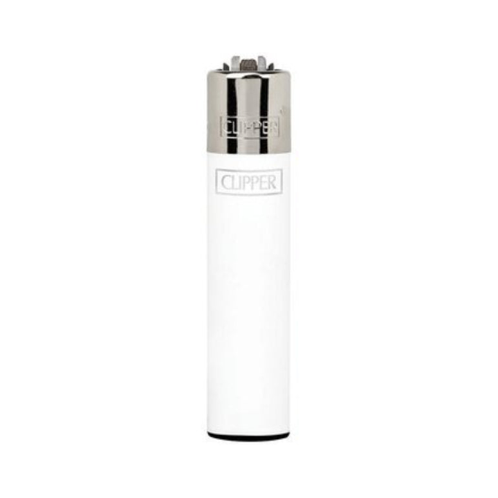 Clipper Micro Feuerzeug Solid Branded in Weiss