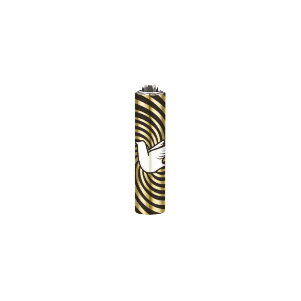 Clipper Micro Metal Feuerzeug Peace Symbols Taube
