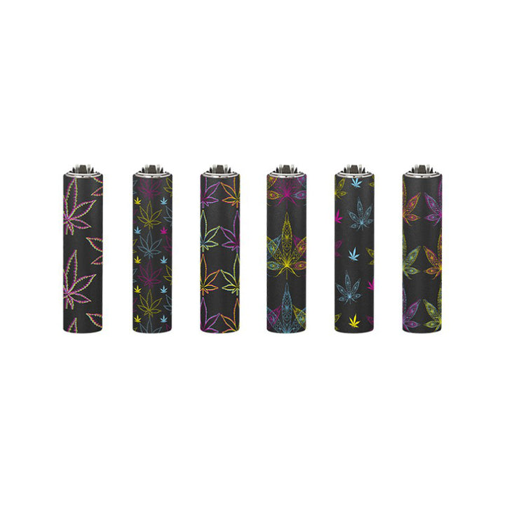 Clipper Micro Feuerzeug Neon Leaves, assortiert